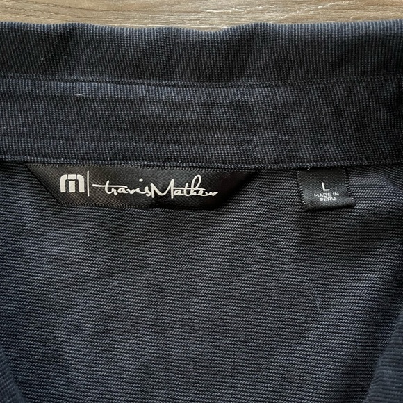Travis Mathew Pebble Beach Navy Men’s Polo - Picture 3 of 4